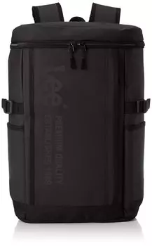 logo square water can store a M [Lee] Backpack, print, type, lightweight, multifunctional, repellent, M, PC, black,