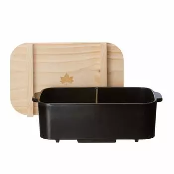 LOGOS 81062206 Partitioned Oden Earthenware Pot Wood (With Pot)