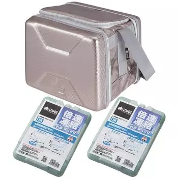 LOGOS Hyper subzero cooler M double speed pack M x 2 set R167N001 Silver + frosting/subzero 3-piece серебряный