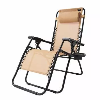 LOGOS neos Family Smooth Recliner Tray 73173150 Складной стул для кемпинга, грузоподъемность 150 кг (Сторона Плюс)