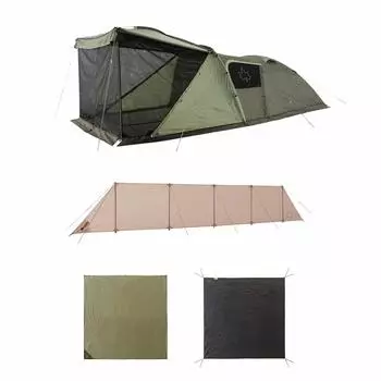 LOGOS neos field distance 2 room tent set 71805592 Зеленый Ширина 290 x Глубина x Высота 160 см Размер (ок.) 632/585 зелёный