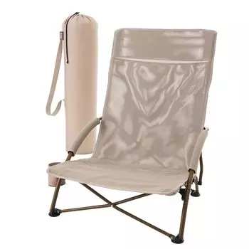 LOGOS Teslinking Cross Chair 73311202 Складной стул для кемпинга на открытом воздухе, грузоподъемность 120 кг бежевый