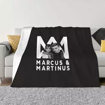 Логотип Marcus Martinus Плед Покрывала для кроватей Большие декоративные кровати Fluffys Одеяла класса люкс 30x40in