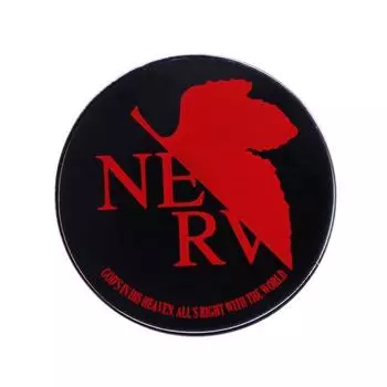 Логотип организации Evangelion Значок NERV Сосуд естественного эндогенного дыхания EVA Брошь с красным листом