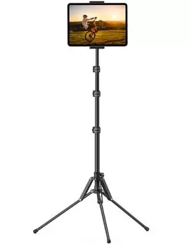 Lomicall Tablet Tripod Stand Floor Stand Fixed Holder Angle Adjustment Height Tripod Vertical Stand Sofa Tablet Holder Photo Tripod Compact