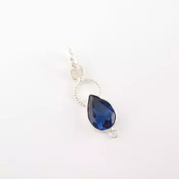 London Blue Topaz Gemstone 925 Sterling Silver Jewelry Handmade Stylish Pendant PP-12-1