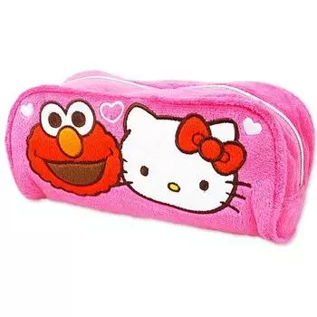 Long angle pouch pink x Sesame Street collaboration series [Hello Kitty]
