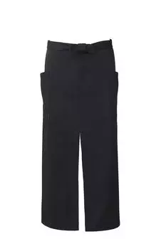Long apron below the made in long apron with long length water F [KOEI SENSHO] waist, unisex, KOEI, Japan, slits, 85cm, repellent, antistatic, ET550W, чёрный