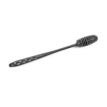 Long Handle Bottle Cleaning Tool Heat-Resistant Glass Cup Cleaner Silicone Bottle Brush Travel 32CM