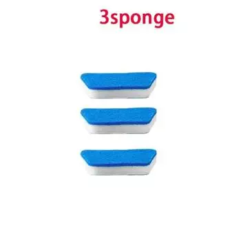 Long Handle Cleaning Brushs Removable Bath Brush New Floor Bathtub Brushes Replacement Sponge 3 Pieces