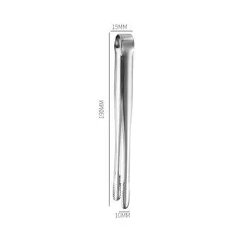 Long Handle Stainless Steel Food Clip Barbecue Tongs Meat Steak Ice Salad Clamp Cooking Utensils