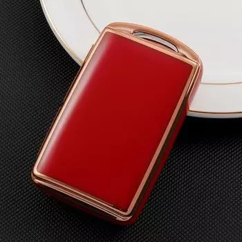 Long lasting TPU Car Remote Key Case Cover Fob Shell For Mazda 3 CX30 CX3 Red For Mazda 3 Skyactiv 2020 22 All New (3 Button) красный