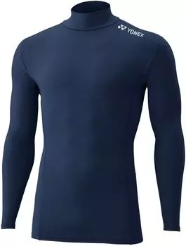 Long Sleeve Junior High Neck Long Sleeve Navy Blue [Yonex] Shirt, Shirt, Kids, (019)