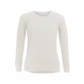Long Sleeve Round Neck Cold Warm Everest Sleeve [Hidamari] Women s Shirt, Innerwear, Underwear, [Sapium] [Triple Series] (L, Ivory) [EVNS822-IV1] слоновая кость