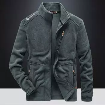 Loose-fitting Daily Youth Fleece Jacket with Side Seams and Zippers. M
