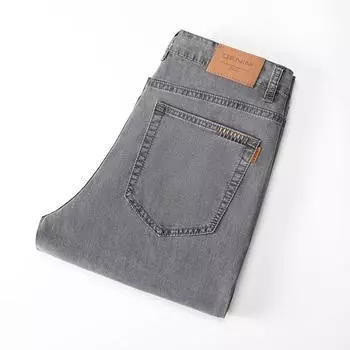 Loose Tennis Jeans Men s Business High Waist Pants Spring and Summer Thin Youth Pants Ice Silk 29