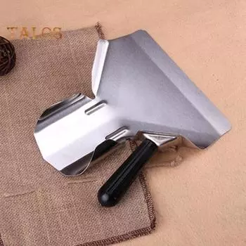 Лопата для чипсов, экологически чистая, многофункциональная, удобная, полезная ложка для картофеля фри из нержавеющей стали для магазина гамбургеров One-hand