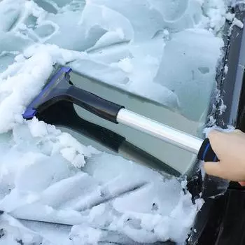 Лопата для снега с защитой от царапин, автоматическое окно, лобовое стекло, износостойкий, термостойкий красный