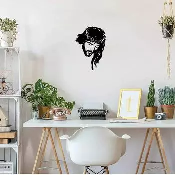 Lord Jesus Christ Metal Wall Art – Elegant Home Dcor, Decorative Iron Silhouette and Inspirational Metal Wall Decoration чёрный