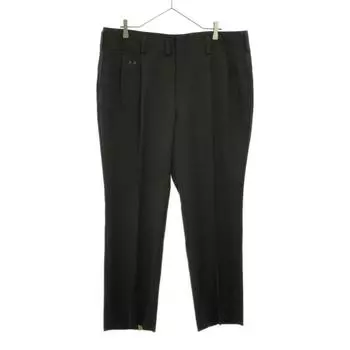 Loro Piana embroidery Two-tuck Wool pants Green system Men s Used