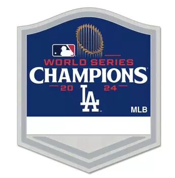 Los Angeles Dodgers 2024 World Champion MLB Official Pin Badge Commemoration,