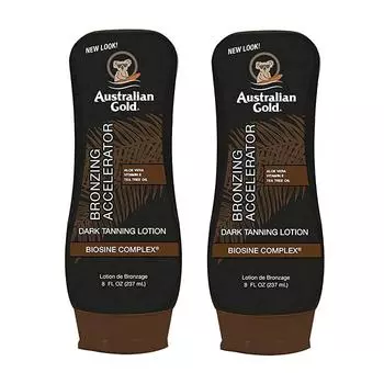 Лосьон-ускоритель загара Australian Gold Dark Tanning, 8 унций (2 x)