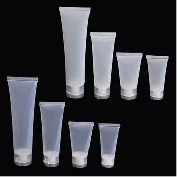 Lotion Hose Portable Hand Cream Empty Plastic Facial Cleanser Bottles Transparent Cosmetic 100ml