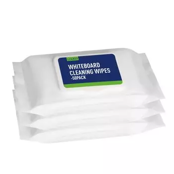 LOUKIN Whiteboard Cleaner Dry Erase Wipes Whiteboard Wet Влажные салфетки для влажной очистки Whiteboard Wet Листовой очиститель Whiteboard Cleaner 50 листов Нетоксичный (3 шт.)
