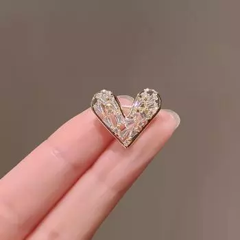 Love Anti-Light Пряжка Маленькая Брошь Модный Воротник Булавка Булавка Одежда Мини Корсаж Женский Кардиган Пуговица Булавка