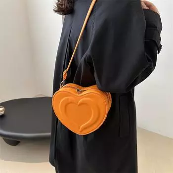 Love bag новая корейская модная сумка-мессенджер нишевая личность простая текстура иностранный стиль женская сумка через плечо белый