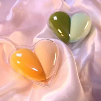 Love box set beauty egg без пудры диагональное сечение супер мягкий нежный цвет яйцо box set тональный крем спонж для макияжа яйцо Sweet orange love