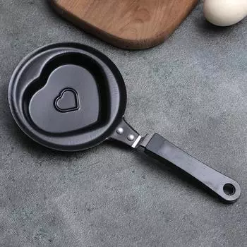 Love Omelet Pan With Handle Pan Mini Cute Cartoon Pattern Fried Eggs Diy Nutritious Breakfast Kitchen Tools Baby Supplement Love jian dan guo