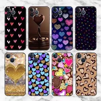 Love You Pink Hear Case For Apple iPhone 14 Pro Max 13 11 12 Mini SE 7 8 Plus X XS 6 6S Silicone Phone Cover Soft TPU Funda Capa iPhone 6 6S Plus