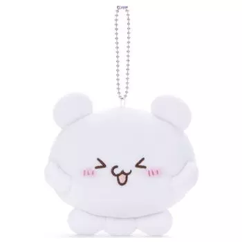 Loveies Mocchi-Mocchi- талисман на цепочке из шариков Sumoppi (счастливый) Ширина плюшевой игрушки примерно 11 см.