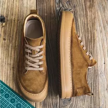 Low Cut Men s Shoes Fashion 2024 Genuine Leather Casual Shoes Men Zapatos Casuales Para Hombres Calzado Hombre Chaussure Homme 38 темно-коричневого