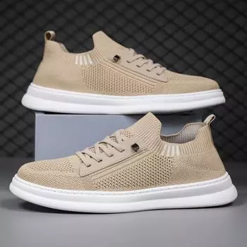 Low Price Practical Men Work Shoes Summer Hot Selling Low Top Walk Shoes Wear-resistant Anti Slip Fashion Breathable Sneakers 39 серый
