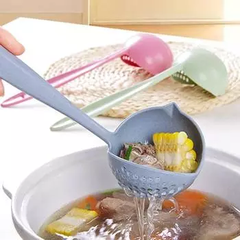 Ложка для супа, ковш, силиконовая кастрюля, ложки с длинной ручкой, ложка, дуршлаг, посуда, совок, посуда, ложка, кухонные аксессуары
