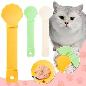 Ложка для выжимания кошачьих лакомств Ложка для подачи кошачьих лакомств Ложка для выжимания кошачьих лакомств Ложка для кормления влажных лакомств для кошек Ложка для выдачи кошачьих лакомств