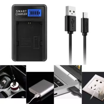 LP-E6 LPE6 LP E6 LCD USB зарядное устройство для цифровых камер Canon EOS 5D Mark II, EOS 5D Mark III, EOS 5D Mark2