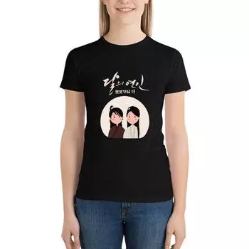 Любители Луны: Scarlet Heart Ryeo Korean Drama - Kdrama Футболка Женская Одежда Винтажная Одежда Простые Футболки Для Женщин M чёрный