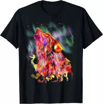 Лучшая футболка унисекс премиум-класса с дизайном Wolf Head Design S
