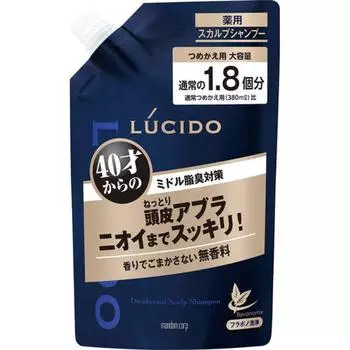 Lucido Medicated Scalp Deo Шампунь Сменный блок Большая емкость 684 мл