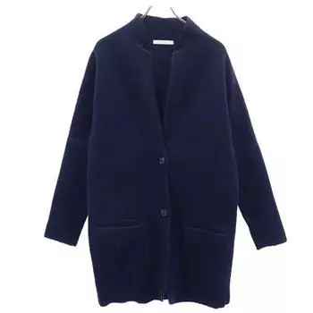 LUCIO VANOTTI made in Italy Knit long Jacket 2 Navy blue Men s Used