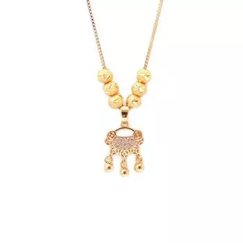 Lucky Lucky Beads Ping An Lock ожерелье для женщин высокого класса легкая роскошная модная цепочка на ключицу
