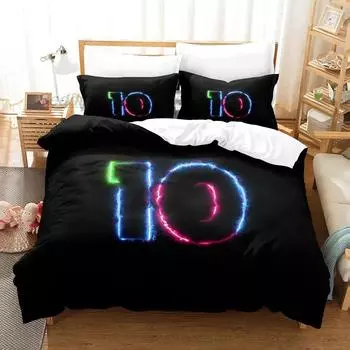 Lucky Number Bedding Set Single Twin Full Queen King Size Bed Set Aldult Kid Bedroom Duvetcover Sets 3D bed sheet set 70x133cm 2pcs