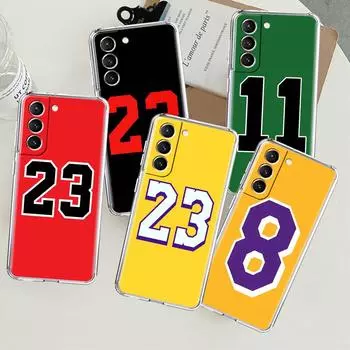 Lucky Number Clear Case For Samsung Galaxy S22 S20 FE S21 S10 S9 Plus Note 20 Ultra 10 Lite Soft TPU Phone Shell Samsung S21 5G