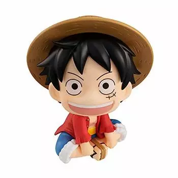 Lucup ONE PIECE Monkey Luffy 110mm PVC painted movable figure D. [Resale] Approx.