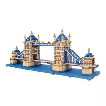 LULUFUN Block Tower Bridge London Tower Bridge Toy Building Mini Parts Micro Block Hobby Children Adults Birthday Christmas Gift (3800 шт.)