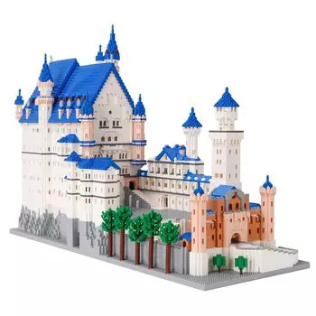 LULUFUN Micro Block Swan Castle Block Set Building Toy Mini Neuschwanstein Castle Assembly Children Adults Holiday New Year Gift Birthday