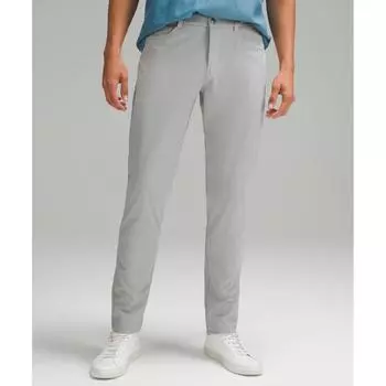 Lululemon Abc Slim Fit 5 Pocket Pant 34l Warpstreme Silver Drop 28/34
